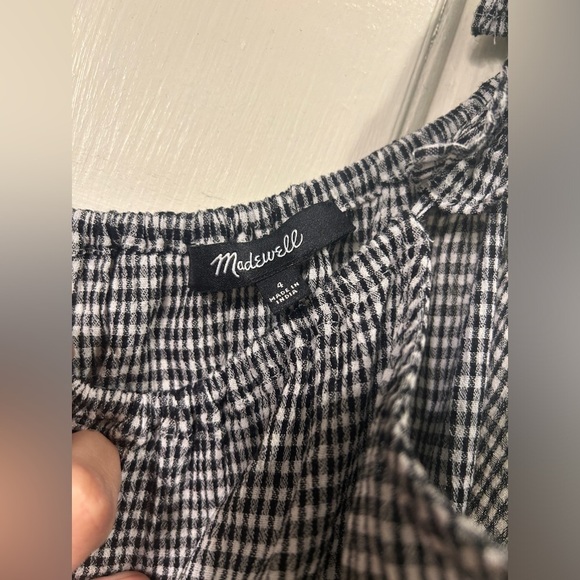 Madewell Ruffle-Strap Cami Top in Gingham - Picture 6 of 8